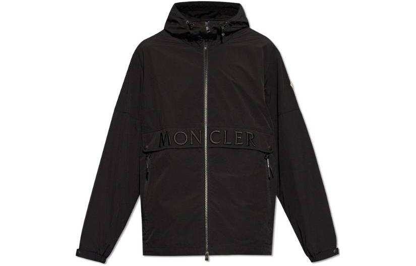 Moncler Moncler Joly Logo Embroidered Zip-Up Jacket