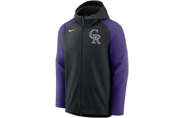 Nike Nike Colorado Rockies Authentic Collection Men's Nike Therma-FIT Mlb Full-Zip Hooded Jacket