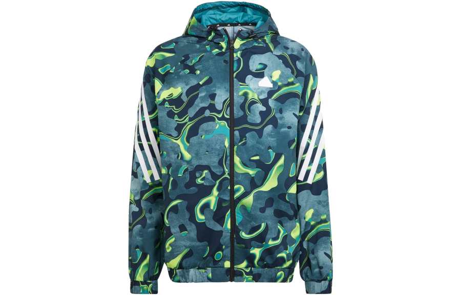 Adidas Adidas Free Shipping With AdiClub Future Icons Allover Print Full Zip Hoodie