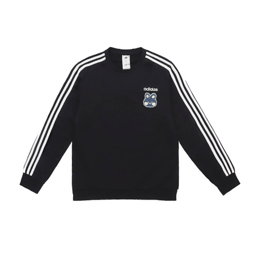 Adidas Adidas Sweatshirts Unisex Black Crew Neck Moderate Regular
