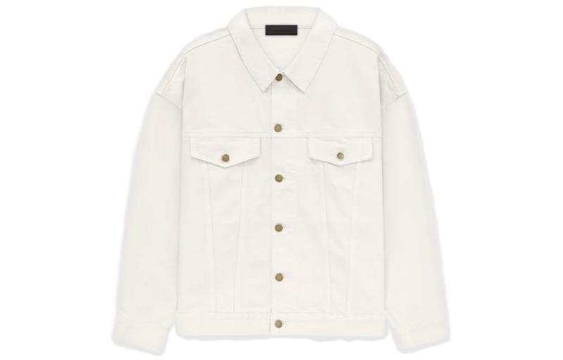 Fear Of God Essentials Logo appliqué Denim Shirt Jacket