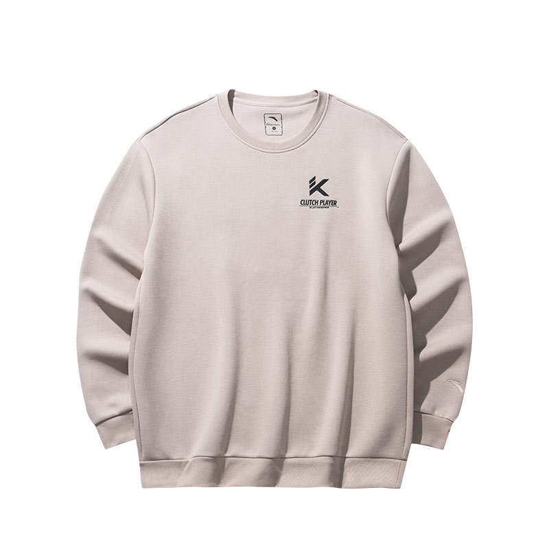 ANTA Sweatshirts Men's Latte Crew Neck Moderate Regular