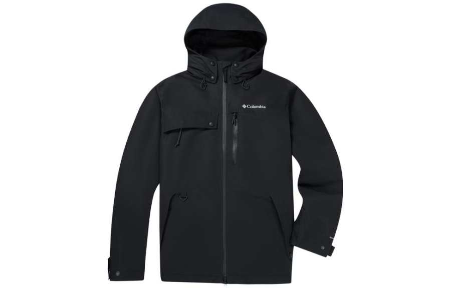 Columbia Transit Waterproof, Windproof, Water Repellent, Lightweight Windbreaker Jacket Men's Black