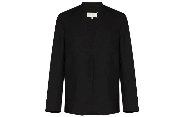 Maison Margiela Single-Breasted V-Neck Blazer