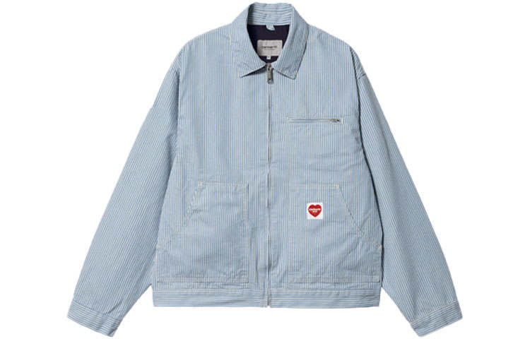 Carhartt WIP Jackets Men's Blue Lapel Moderate Other