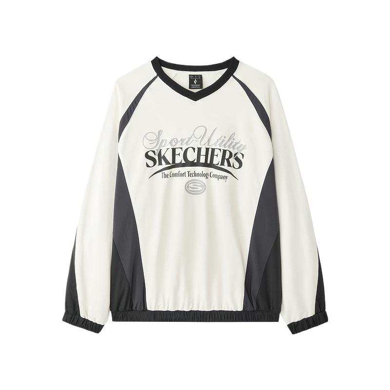 Skechers Sports League Collection Sweatshirt Unisex Marshmallow White