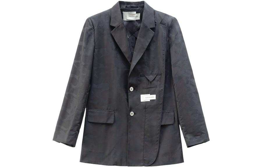 Feng Chen Wang Business Suits Men's Black Suit Collar Moderate Business Suit