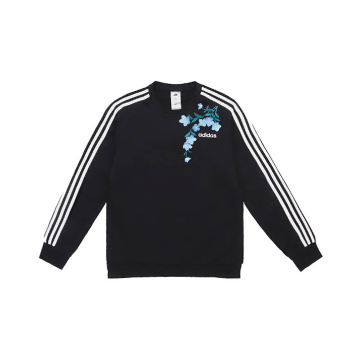 Adidas Adidas Sweatshirts Unisex Black Crew Neck Moderate