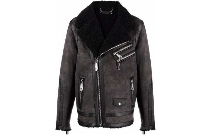 PHILIPP PLEIN Philipp Plein zip-up biker jacket