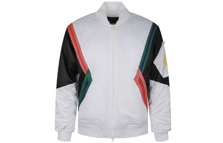 Jordan Jordan Puffer Jackets Men's White Baseball Collar Moderate Other