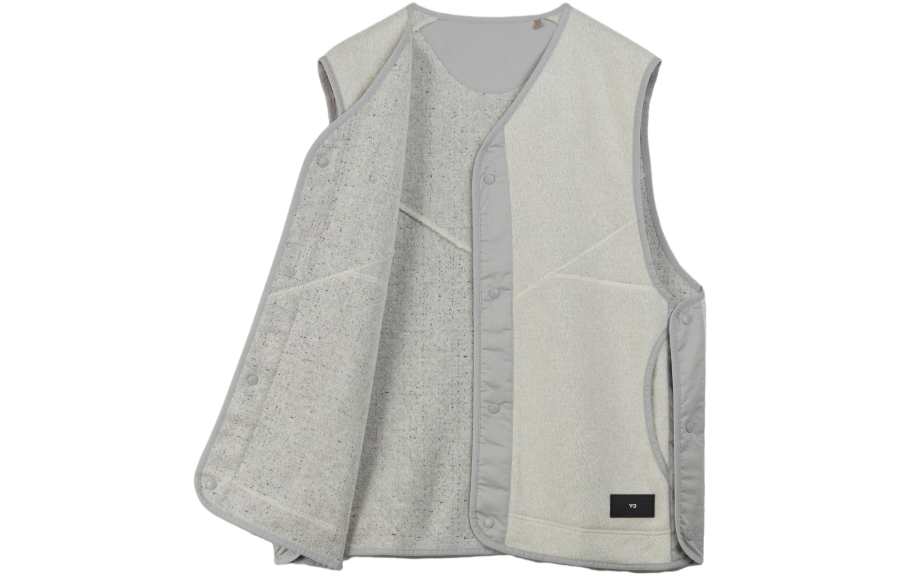 Y-3 Y 3 Vests Unisex Ivory V Neck Other
