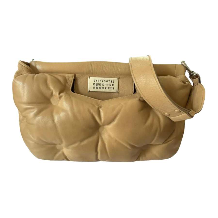 Maison Margiela Glam Slam Sheepskin Crossbody Bag, Shoulder Bag Regular Women's Ginger Yellow