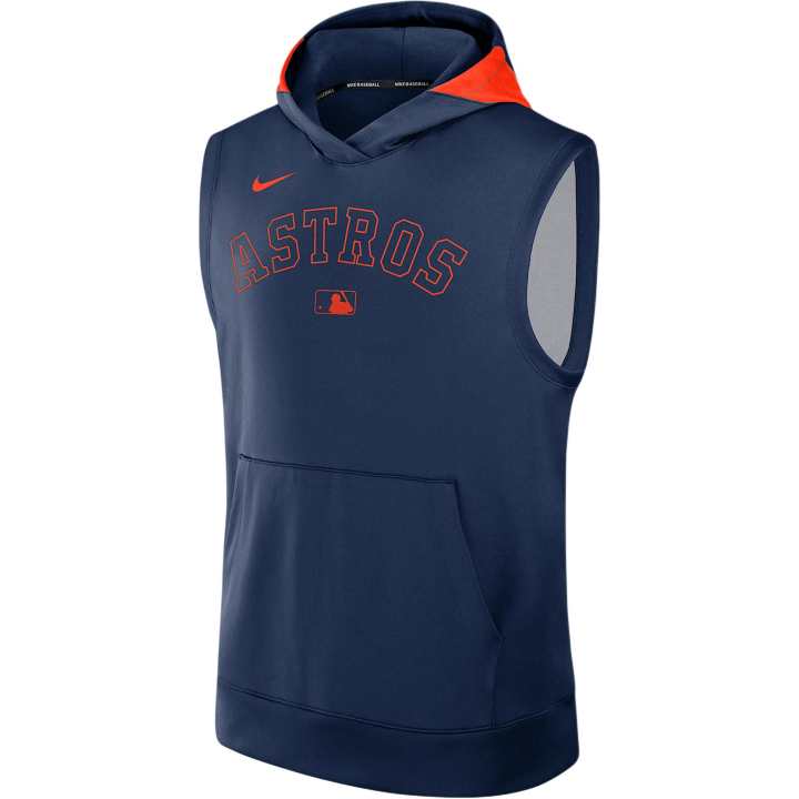 Nike Nike Houston Astros Authentic Collection Men's Nike Dri FIT Mlb Sleeveless Pullover Hoodie