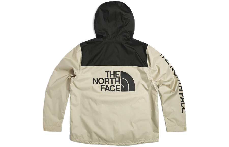THE NORTH FACE Waterproof, Windproof, And Breathable Windbreaker Jacket Men's Khaki