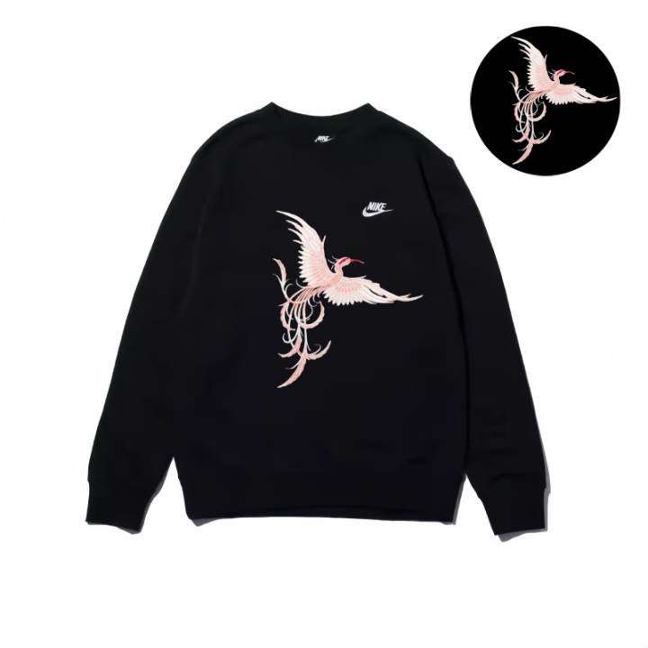 Nike Nike Sweatshirts Unisex Black Crew Neck Moderate