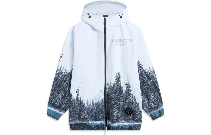 Li-Ning Li Ning Jackets Men's White Hooded Non Detachable Moderate Other