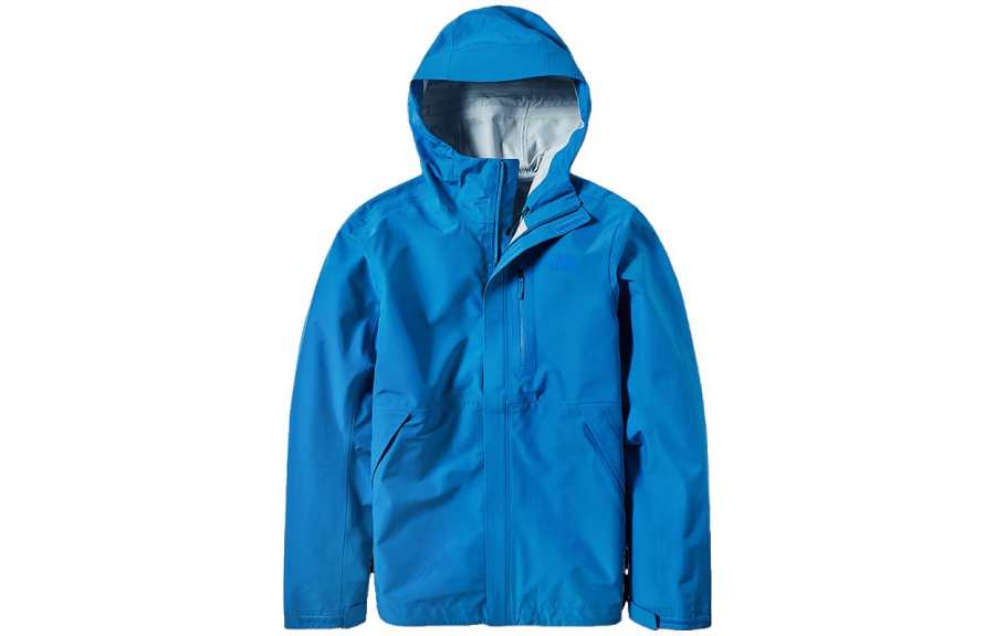 THE NORTH FACE Windbreaker Jackets Men's Blue Hooded Moderate