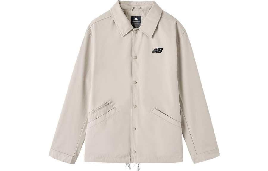 New Balance New Balance Jackets Men's White Lapel Moderate Other