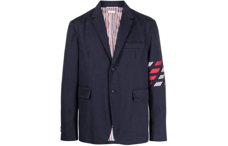 THOM BROWNE THOM BROWNE Stripe detail Single breasted Blazer
