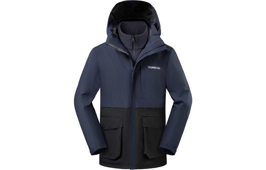 TOREAD Windbreaker Jackets Men's Detachable Hood Moderate