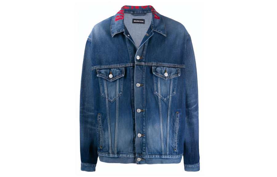 Balenciaga Denim Jacket Unisex Blue