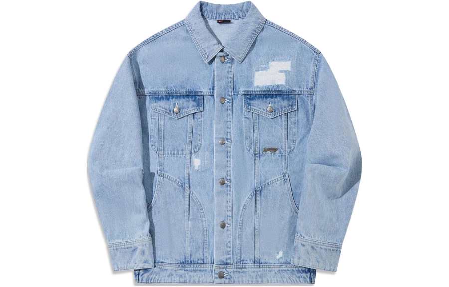 Li-Ning Li Ning Denim Jacket Men's Light Blue