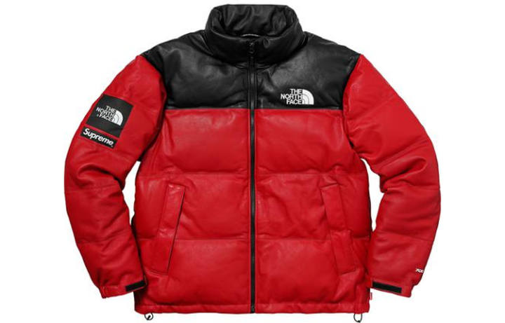 Supreme Supreme The North Face Leather Nuptse Jacket