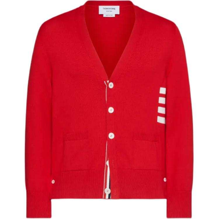 THOM BROWNE Thom Browne 4-Bar cotton cardigan