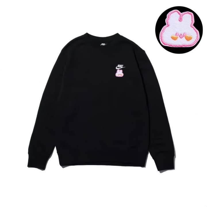 Nike Nike Sweatshirts Unisex Black Crew Neck Moderate Regular