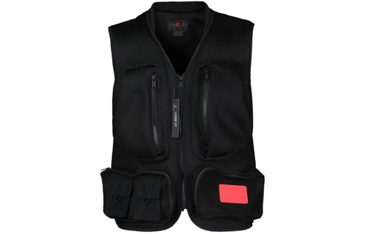 Jordan Jordan Vests Men's Black V Neck Moderate Workwear