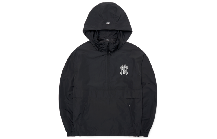 MLB Business/Casual Urban Living/Travel/Commuting Quick Dry Windbreaker Jacket Unisex Black