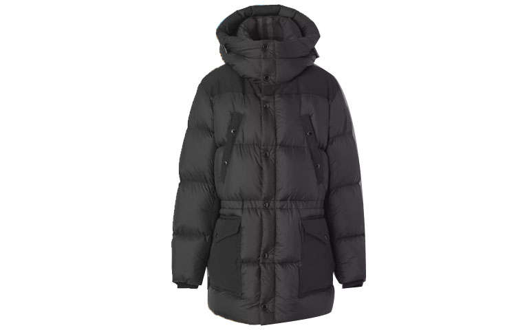 Burberry Logo Applique Nylon Puffer Coat