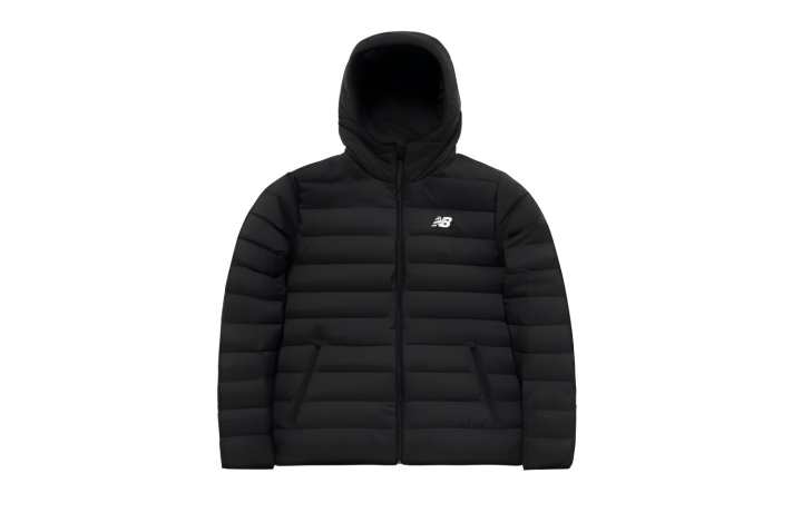 New Balance New Balance Down Jackets Men's Black Hooded Moderate Down Jacket