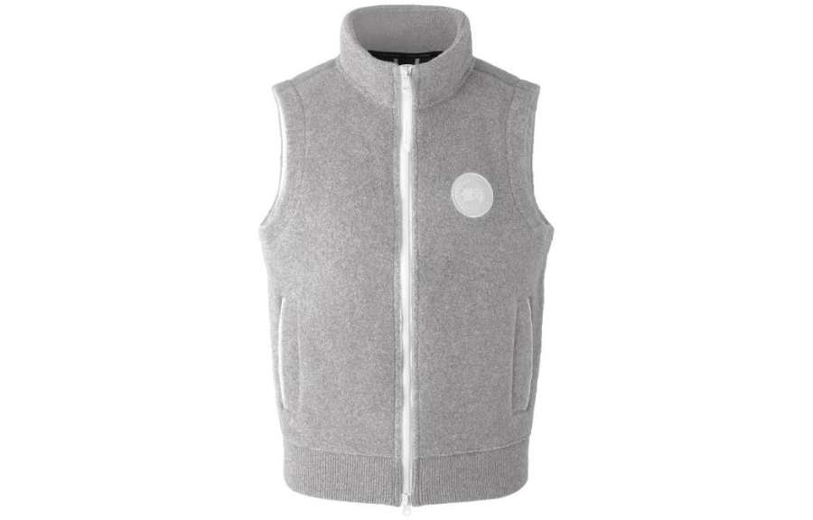 Canada Goose Humanature Vests Unisex Gray Stand Collar Moderate Other
