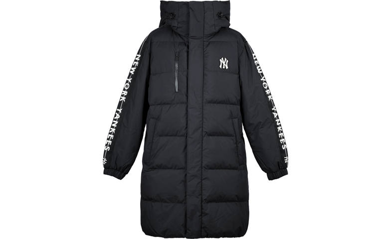 MLB New York Yankees Down Jackets Unisex Black Hooded Moderate Other
