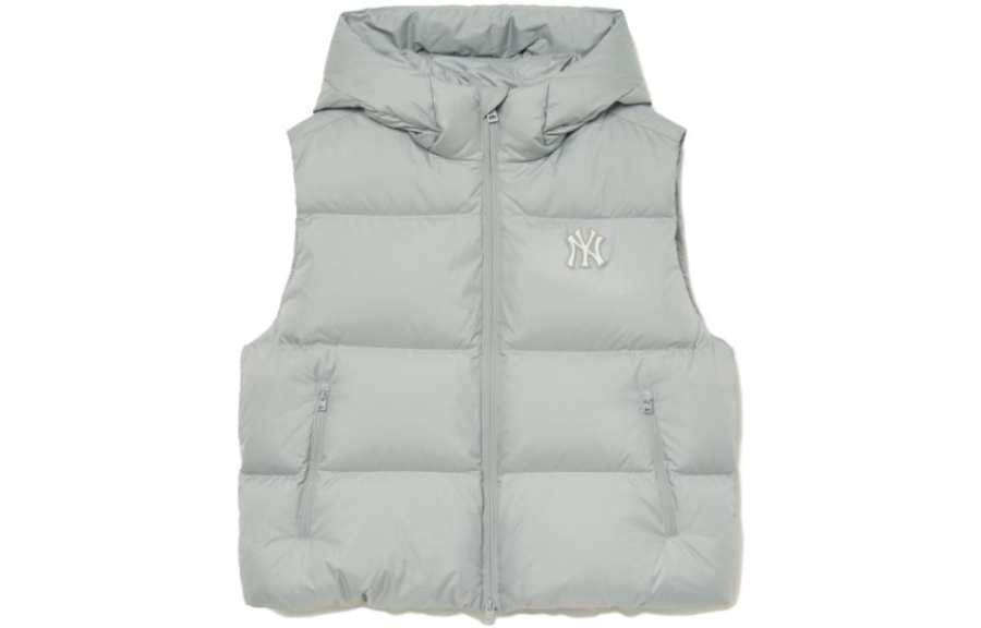 MLB MLB Down Vests Unisex Gray Hooded Moderate