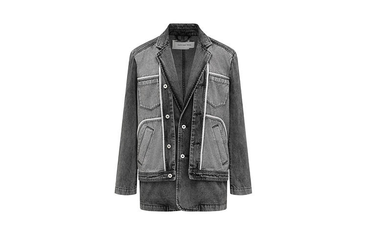 Feng Chen Wang Feng Chen Wang Inside Out patchwork denim jacket