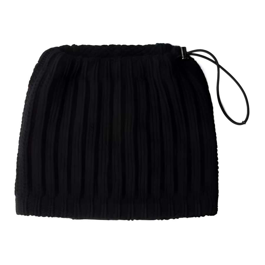 PRADA PRADA Ribbed Drawstring Neck Warmer