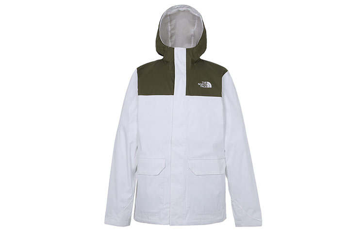 THE NORTH FACE Outdoor Hiking Waterproof, Windproof, Breathable, Super Light Windbreaker Jacket Men's White