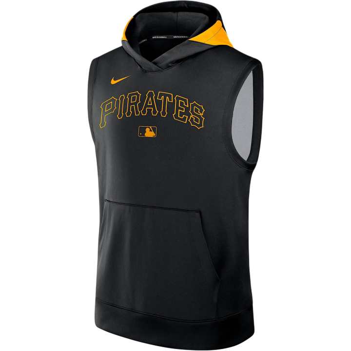Nike Nike Pittsburgh Pirates Authentic Collection Men's Nike Dri FIT Mlb Sleeveless Pullover Hoodie