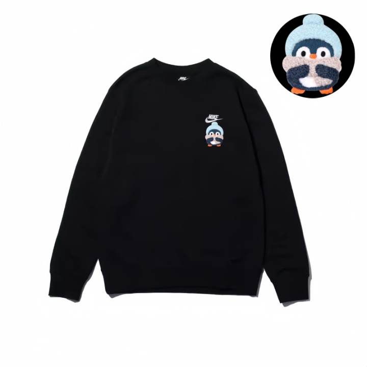 Nike Nike Sweatshirts Unisex Black Crew Neck Moderate Regular