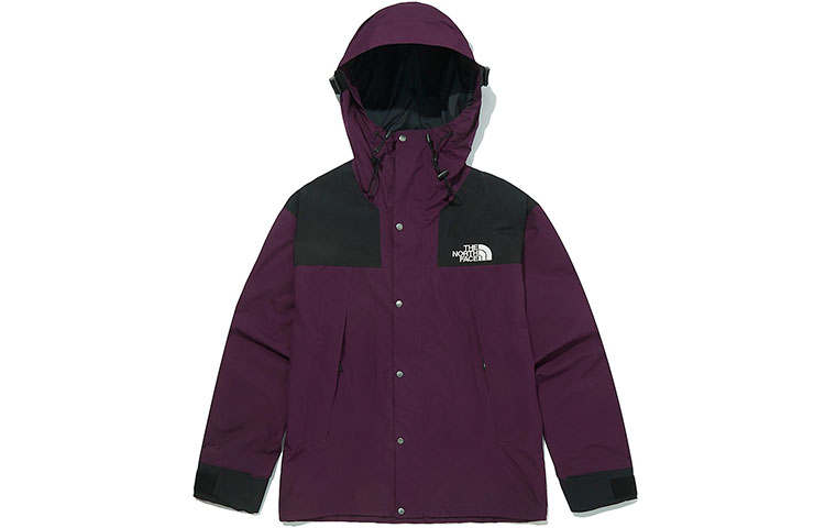 THE NORTH FACE 1990 Collection Windbreaker Jackets Men's Purple Hooded Moderate