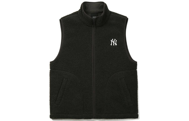 MLB MLB New York Yankees Vests Unisex Black Stand Collar Thickened Other