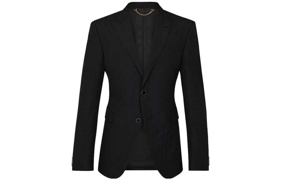 LOUIS VUITTON Business Suit Coat Men's Black