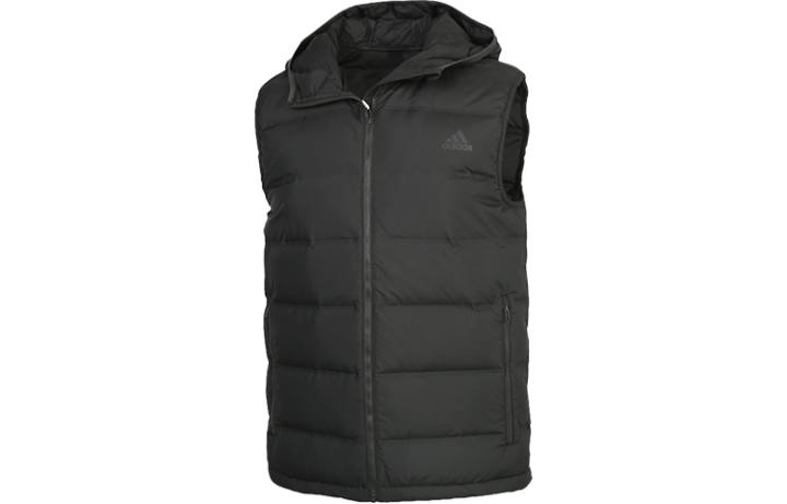 Adidas Adidas Down Vests Men's Deep Earthy Brown Hooded Moderate Other