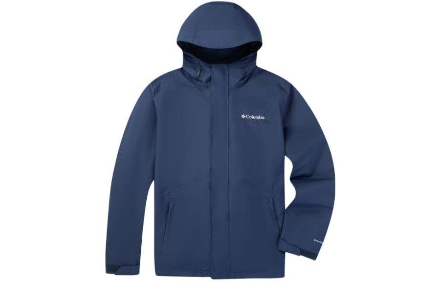 Columbia CAM HEIGHTS 2 Outdoor Hiking Waterproof And Windproof To Keep Warm Windbreaker Jacket Unisex Marine Blue