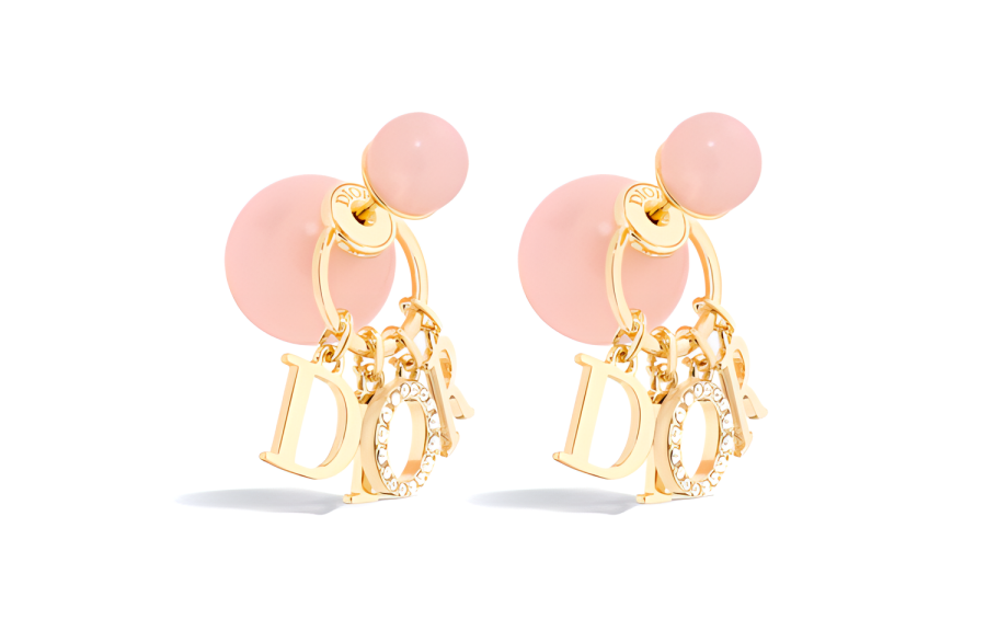 DIOR DIOR Stud Earrings Women's Pink