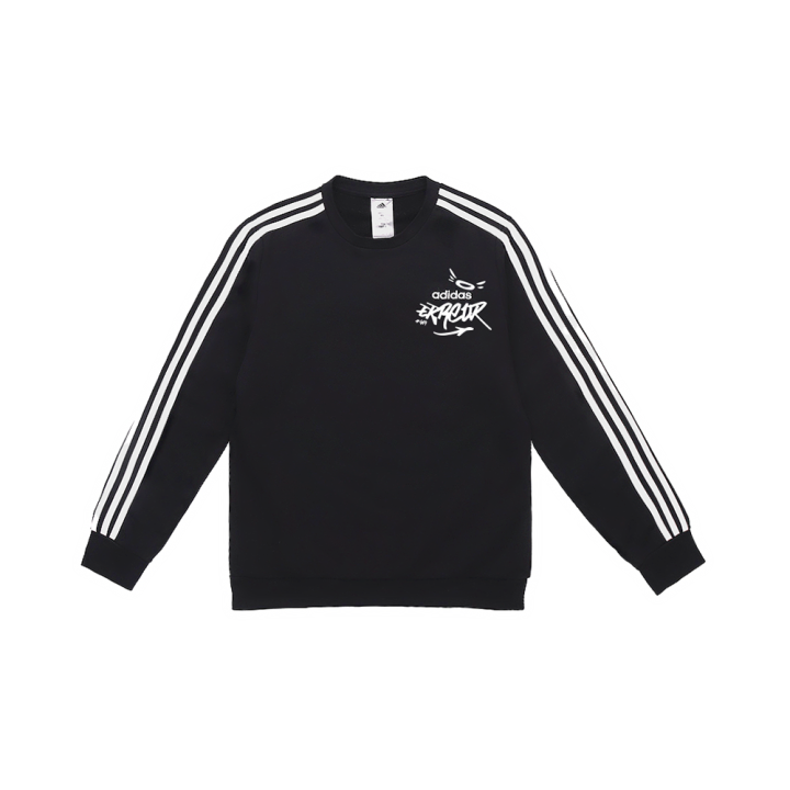 Adidas Adidas Sweatshirts Men's Black Crew Neck Moderate Regular