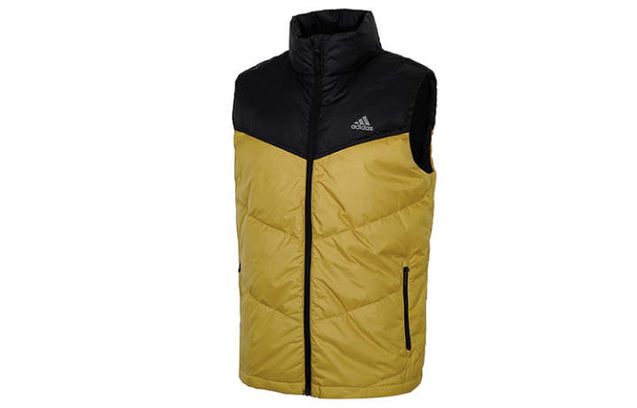 Adidas Adidas Down Vests Men's Black Stand Collar Thickened Other