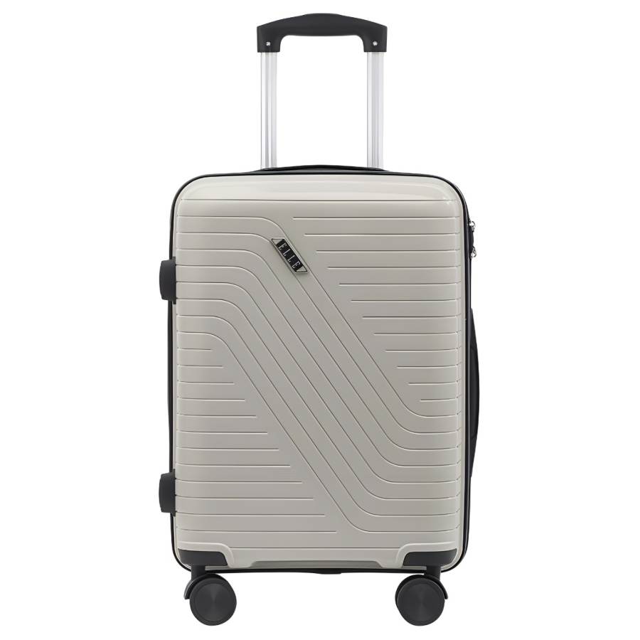ELLE PP Luggage For Air Travel 20 Inch, 24 Inch Unisex Pale Dogwood/Khaki Gray/Avocado Green